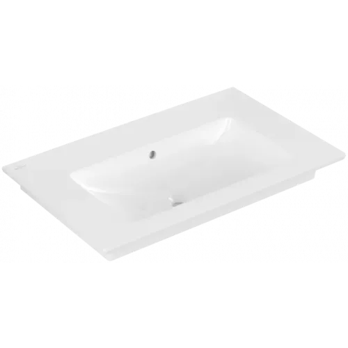 Villeroy & Boch Venticello Pаковина для установки на тумбу, 800 x 500 x 165 mm, Альпийский белый CeramicPlus, с переливом 41048JR1