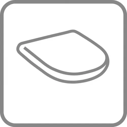 Villeroy & Boch ViCare СИДЕНЬЕ БЕЗ КРЫШКИ, Альпийский белый 9M716101