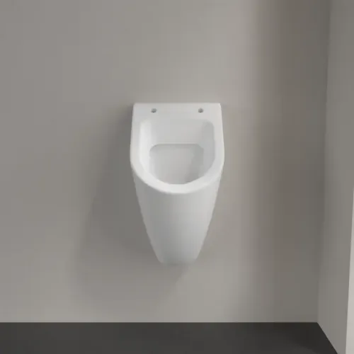 Villeroy & Boch Subway Писсуар, с отверстиями для крепежа крышки, Скрытый подвод воды, 285 x 315 mm, Stone White CeramicPlus 751301RW