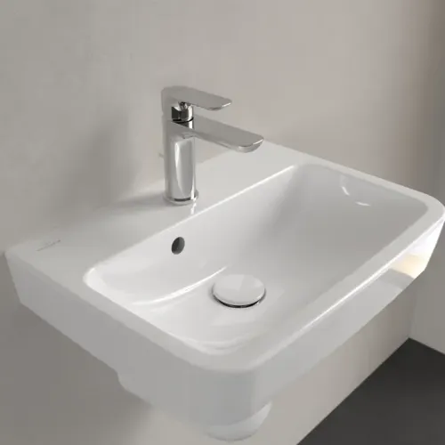 Villeroy & Boch O.novo Раковина компактная, 500 x 370 x 160 mm, Альпийский белый CeramicPlus, с переливом 434450R1