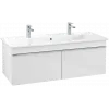 Villeroy & Boch Venticello Тумба под раковину, 2 выдвижных ящика, 1153 x 420 x 502 mm, Glossy White / Glossy White A93801DH
