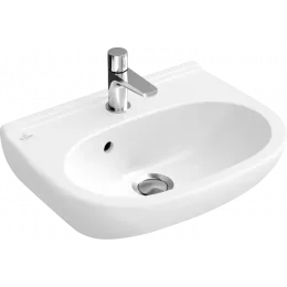 Villeroy & Boch O.novo Раковина компактная, 450 x 350 x 170 mm, Альпийский белый, с переливом 53604501