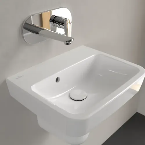 Villeroy & Boch O.novo Раковина компактная, 450 x 370 x 160 mm, Альпийский белый, с переливом 43444701