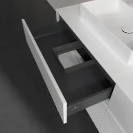Villeroy & Boch Collaro Тумба под раковину, с подсветкой, 4 выдвижных ящика, 1400 x 548 x 500 mm, Glossy White / Glossy White C074B0DH