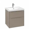 Villeroy & Boch Subway 3.0 Тумба под раковину, с подсветкой, 2 выдвижных ящика, 572 x 576 x 478 mm, Taupe C578L2VM