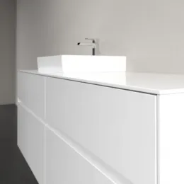 Villeroy & Boch Collaro Тумба под раковину, с подсветкой, 4 выдвижных ящика, 1400 x 548 x 500 mm, Glossy White / Glossy White C074B0DH