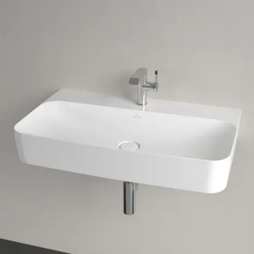 Villeroy & Boch Finion Pаковина, 800 x 470 x 165 mm, Альпийский белый CeramicPlus, со скрытым переливом 416884R1