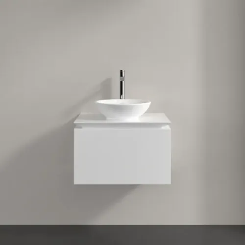 Villeroy & Boch Legato Тумба под раковину, 1 выдвижной ящик, 600 x 380 x 500 mm, Glossy White / Glossy White B56700DH