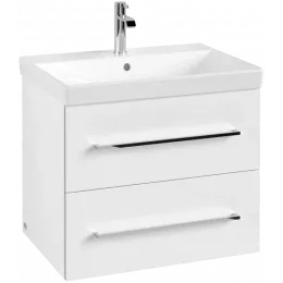 Villeroy & Boch Avento Тумба под раковину, 2 выдвижных ящика, 630 x 514 x 484 mm, Стекло белое A89000B4