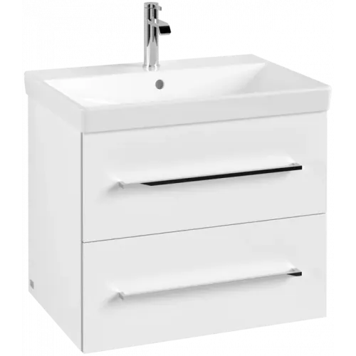 Villeroy & Boch Avento Тумба под раковину, 2 выдвижных ящика, 630 x 514 x 484 mm, Стекло белое A89000B4