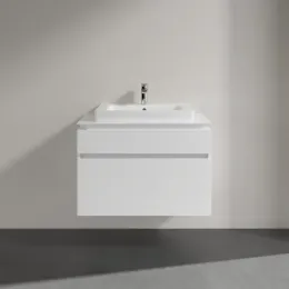 Villeroy & Boch Legato Тумба под раковину, 2 выдвижных ящика, 800 x 550 x 500 mm, Glossy White / Glossy White B67900DH