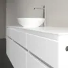Villeroy & Boch Legato Тумба под раковину, с подсветкой, 5 выдвижных ящиков, 1400 x 550 x 500 mm, White Matt / White Matt B586L0MS