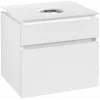 Villeroy & Boch Legato Тумба под раковину, 2 выдвижных ящика, 600 x 550 x 500 mm, Glossy White / Glossy White B56800DH