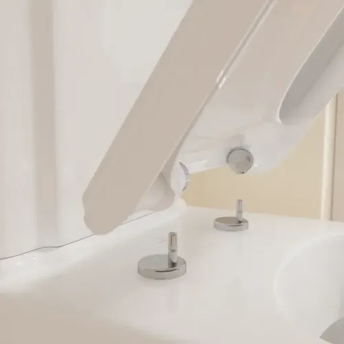 Villeroy & Boch Hommage Унитаз-компакт с вертикальным смывом, напольный, Альпийский белый CeramicPlus 666210R1