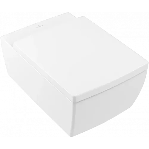 Villeroy & Boch Memento 2.0 Унитаз с открытым смывным краем, настенный, Альпийский белый CeramicPlus 4633R0R1