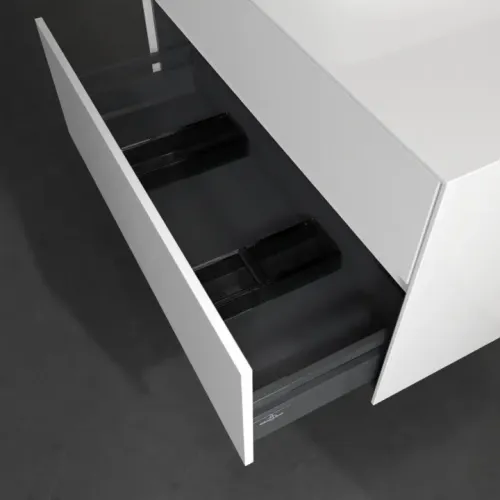 Villeroy & Boch Collaro Тумба под раковину, с подсветкой, 2 выдвижных ящика, 1000 x 548 x 500 mm, Glossy White / Glossy White C095B0DH