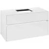 Villeroy & Boch Collaro Тумба под раковину, 2 выдвижных ящика, 1000 x 548 x 500 mm, Glossy White / Glossy White C12500DH