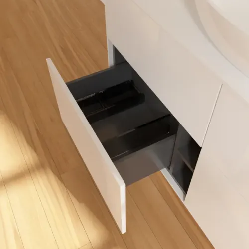 Villeroy & Boch Finion Тумба под раковину, с подсветкой, 4 выдвижных ящика, 1200 x 603 x 501 mm, Glossy White Lacquer G91100GF