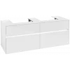 Villeroy & Boch Collaro Тумба под раковину, с подсветкой, 4 выдвижных ящика, 1400 x 548 x 500 mm, Glossy White / Glossy White C076B0DH