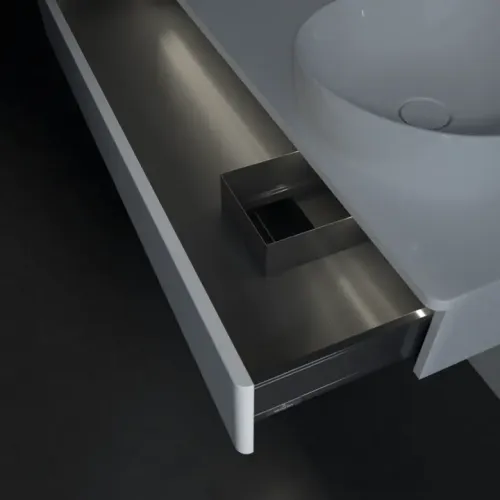 Villeroy & Boch Antao Тумба под раковину, с подсветкой, 1 выдвижной ящик, 1200 x 190 x 500 mm, лицевая поверхность без текстурированной отделки, Glossy White Lacquer / Glossy White Lacquer L12010GF