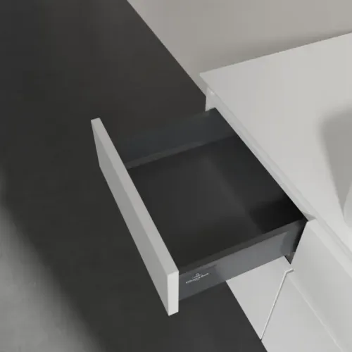 Villeroy & Boch Legato Тумба под раковину, 5 выдвижных ящиков, 1400 x 550 x 500 mm, Glossy White / Glossy White B76000DH