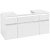 Villeroy & Boch Legato Тумба под раковину, с подсветкой, 5 выдвижных ящиков, 1200 x 550 x 500 mm, Glossy White / Glossy White B683L0DH