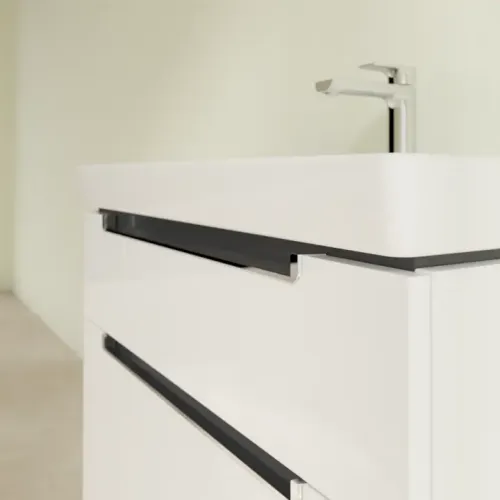 Villeroy & Boch Subway 2.0 Тумба под раковину, 2 выдвижных ящика, 787 x 590 x 449 mm, Glossy White A91410DH
