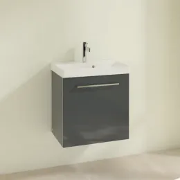 Villeroy & Boch Avento Тумба под раковину, 1 дверь, 530 x 514 x 384 mm, Стекло серое A88801B1