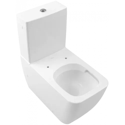 Villeroy & Boch Venticello Унитаз-компакт с открытым смывным краем, напольный, Альпийский белый 4612R001