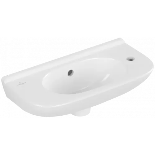 Villeroy & Boch O.novo Раковина компактная, 500 x 250 x 175 mm, Альпийский белый, с переливом 53615301