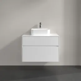 Villeroy & Boch Collaro Тумба под раковину, 2 выдвижных ящика, 800 x 548 x 500 mm, Glossy White / Glossy White C09300DH