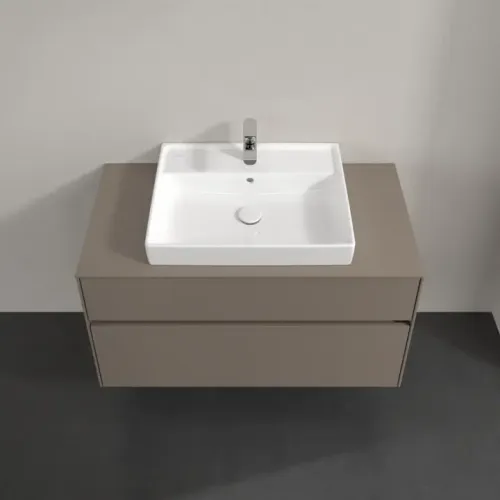 Villeroy & Boch Collaro Тумба под раковину, 2 выдвижных ящика, 1000 x 548 x 500 mm, Truffle Grey / Truffle Grey C01900VG