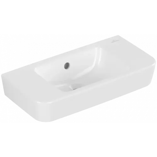 Villeroy & Boch O.novo Раковина компактная, 500 x 250 x 145 mm, Альпийский белый, с переливом 43425201