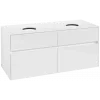 Villeroy & Boch Collaro Тумба под раковину, 4 выдвижных ящика, 1200 x 548 x 500 mm, Glossy White / Glossy White C04400DH