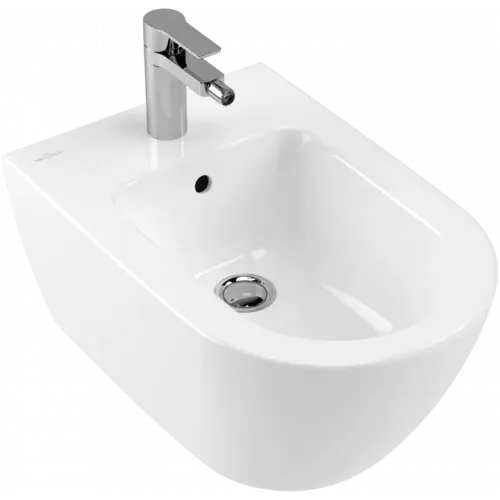 Villeroy & Boch Subway 2.0 Биде, настенный, 375 x 565 mm, Альпийский белый CeramicPlus 540000R1