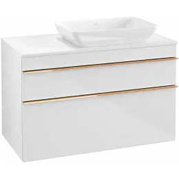Villeroy & Boch Venticello Тумба под раковину, 2 выдвижных ящика, 957 x 606 x 502 mm, Glossy White / Glossy White A94305DH