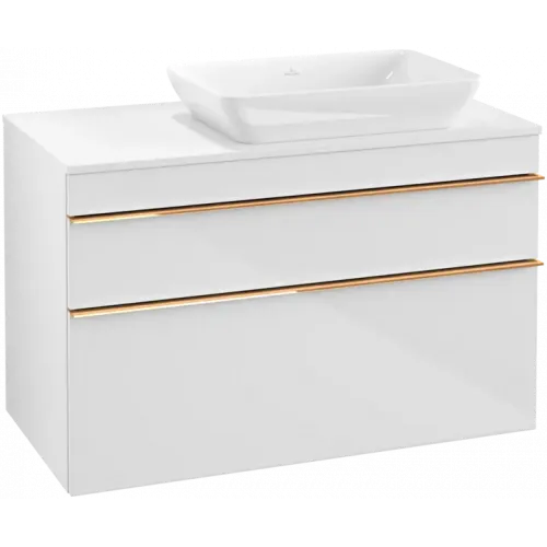 Villeroy & Boch Venticello Тумба под раковину, 2 выдвижных ящика, 957 x 606 x 502 mm, Glossy White / Glossy White A94305DH