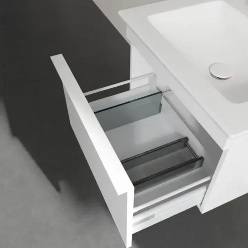 Villeroy & Boch Venticello Тумба под раковину, 1 выдвижной ящик, 553 x 420 x 502 mm, Glossy White / Glossy White A93202DH