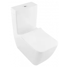 Villeroy & Boch Venticello Унитаз-компакт с открытым смывным краем, напольный, Альпийский белый 4612R001