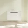 Villeroy & Boch Subway 2.0 Тумба под раковину, 2 выдвижных ящика, 987 x 590 x 449 mm, Glossy White A91510DH