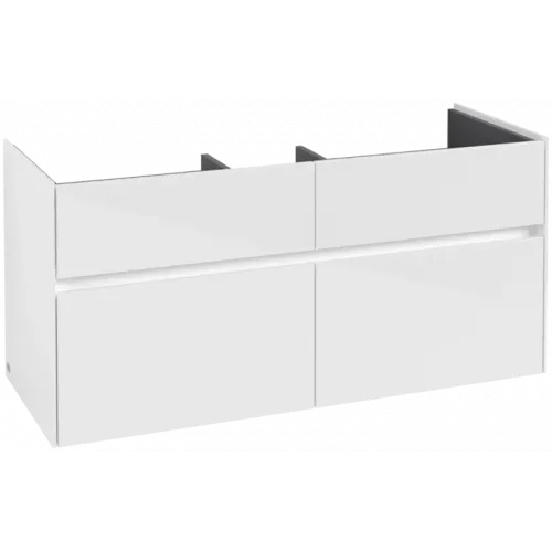 Villeroy & Boch Collaro Тумба под раковину, 4 выдвижных ящика, 1154 x 546 x 444 mm, Glossy White C01200DH
