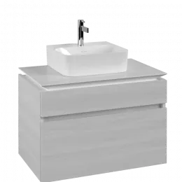 Villeroy & Boch Legato Тумба под раковину, 2 выдвижных ящика, 800 x 550 x 500 mm, White Wood / White Wood B73400E8