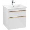 Villeroy & Boch Venticello Тумба под раковину, 2 выдвижных ящика, 553 x 590 x 502 mm, Glossy White / Glossy White A92305DH