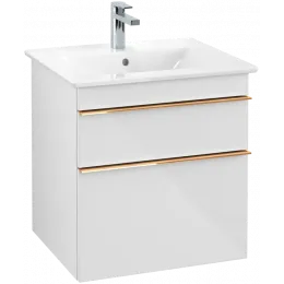 Villeroy & Boch Venticello Тумба под раковину, 2 выдвижных ящика, 553 x 590 x 502 mm, Glossy White / Glossy White A92305DH