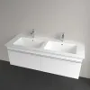 Villeroy & Boch Venticello Двойная раковина для установки на тумбу, 1300 x 500 x 170 mm, Альпийский белый CeramicPlus, с переливом 4111DLR1