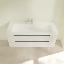 Villeroy & Boch Subway 2.0 Тумба под раковину, 4 выдвижных ящика, 1287 x 520 x 449 mm, White Wood A69800E8