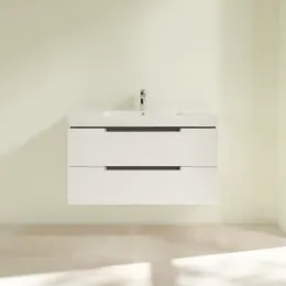 Villeroy & Boch Subway 2.0 Тумба под раковину, 2 выдвижных ящика, 987 x 520 x 449 mm, Glossy White A69700DH