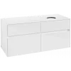 Villeroy & Boch Collaro Тумба под раковину, 4 выдвижных ящика, 1200 x 548 x 500 mm, Glossy White / Glossy White C04300DH