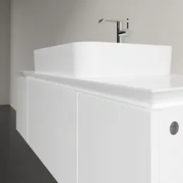 Villeroy & Boch Legato Тумба под раковину, 3 выдвижных ящика, 1200 x 380 x 500 mm, Glossy White / Glossy White B75700DH