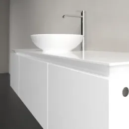 Villeroy & Boch Legato Тумба под раковину, 3 выдвижных ящика, 1400 x 380 x 500 mm, Glossy White / Glossy White B58500DH